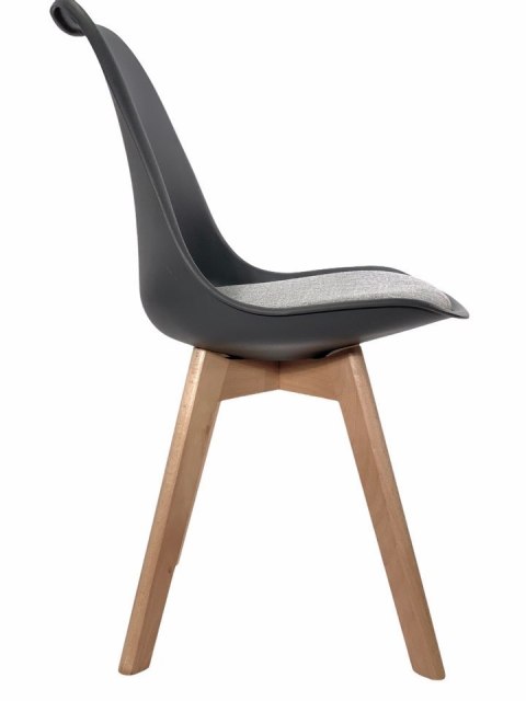 Krzesło skandynawskie MONZA DARK GREY Pro - Grey Fabric V Krzesło skandynawskie MONZA DARK GREY Pro - Grey Fabric V