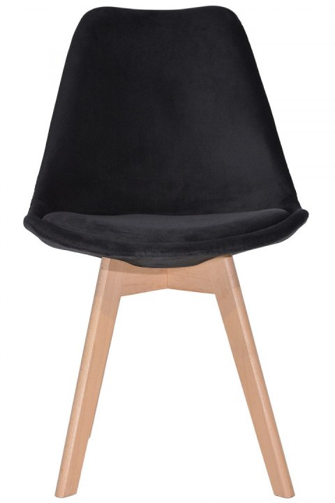 Krzesło skandynawskie MONZA GRANDE BLACK VELVET Krzesło skandynawskie MONZA GRANDE BLACK VELVET