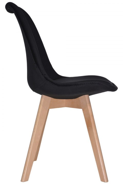 Krzesło skandynawskie MONZA GRANDE BLACK VELVET Krzesło skandynawskie MONZA GRANDE BLACK VELVET