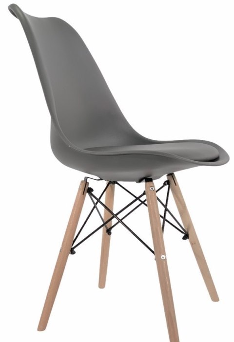 Krzesło TOSCANA DARK GREY PU Krzesło TOSCANA DARK GREY PU