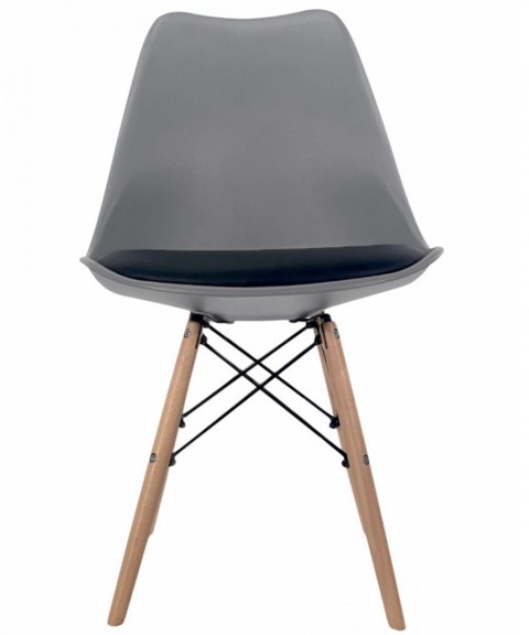 Krzesło TOSCANA LIGHT GREY - Black PU Krzesło TOSCANA LIGHT GREY - Black PU
