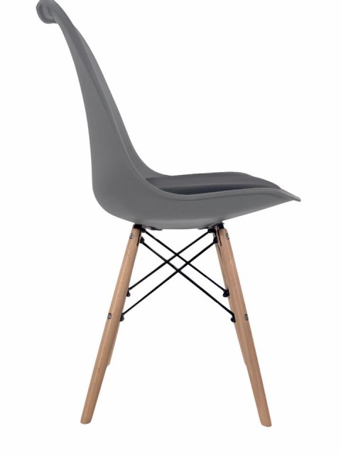 Krzesło TOSCANA LIGHT GREY - Black PU Krzesło TOSCANA LIGHT GREY - Black PU