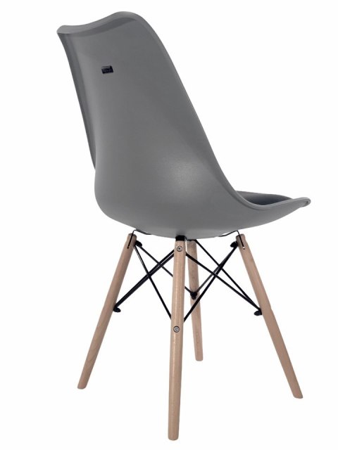 Krzesło TOSCANA LIGHT GREY - Black PU Krzesło TOSCANA LIGHT GREY - Black PU
