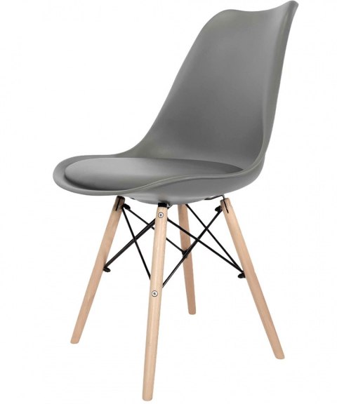 Krzesło TOSCANA LIGHT GREY PU Krzesło TOSCANA LIGHT GREY PU