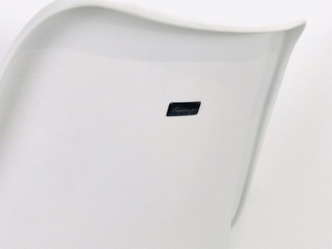 Krzesło skandynawskie MONZA WHITE Pro - Black Fabric V Krzesło skandynawskie MONZA WHITE Pro - Black Fabric V