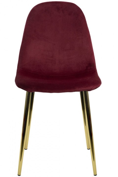 Krzesło tapicerowane GIULIA VELVET BURGUNDY GOLD Krzesło tapicerowane GIULIA VELVET BURGUNDY GOLD