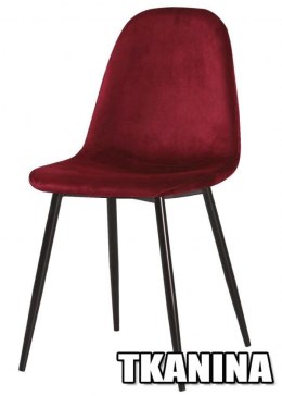 Krzesło tapicerowane GIULIA VELVET BURGUNDY