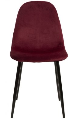 Krzesło tapicerowane GIULIA VELVET BURGUNDY