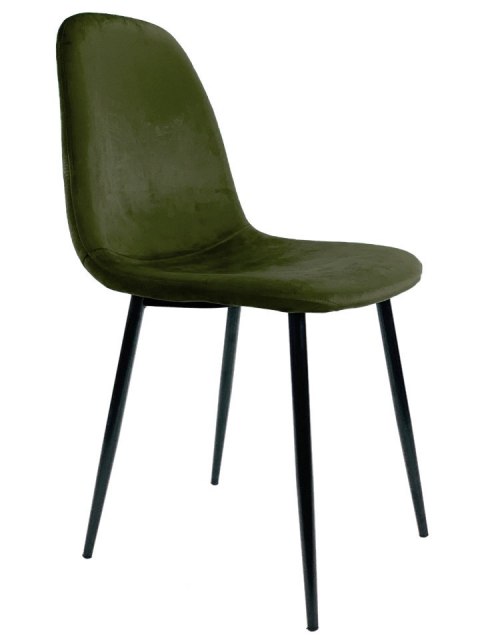Krzesło tapicerowane GIULIA VELVET KHAKI Krzesło tapicerowane GIULIA VELVET KHAKI