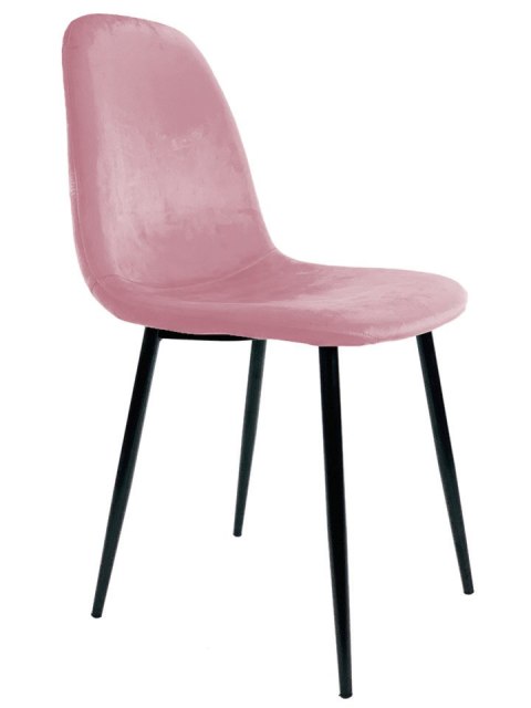 Krzesło tapicerowane GIULIA VELVET PINK Krzesło tapicerowane GIULIA VELVET PINK