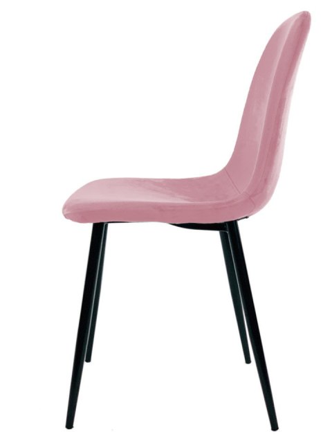 Krzesło tapicerowane GIULIA VELVET PINK Krzesło tapicerowane GIULIA VELVET PINK