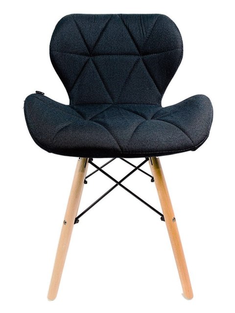 Krzesło tapicerowane VASTO BLACK FABRIC - II GATUNEK Krzesło tapicerowane VASTO BLACK FABRIC - II GATUNEK