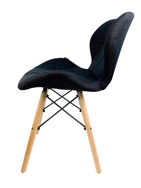 Krzesło tapicerowane VASTO BLACK FABRIC - II GATUNEK Krzesło tapicerowane VASTO BLACK FABRIC - II GATUNEK
