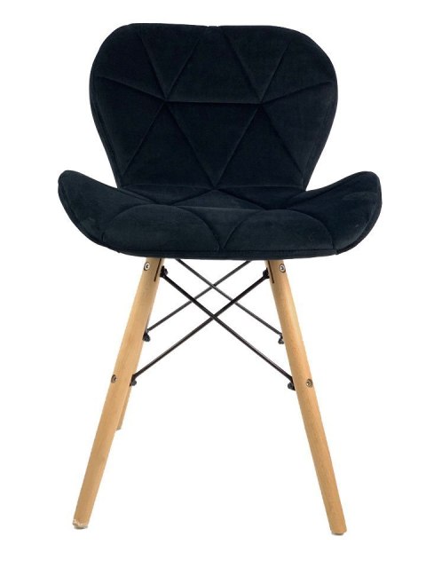 Krzesło tapicerowane VASTO BLACK VELVET Krzesło tapicerowane VASTO BLACK VELVET