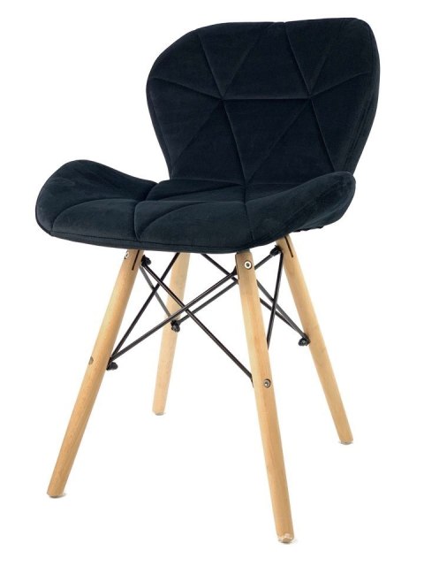 Krzesło tapicerowane VASTO BLACK VELVET Krzesło tapicerowane VASTO BLACK VELVET
