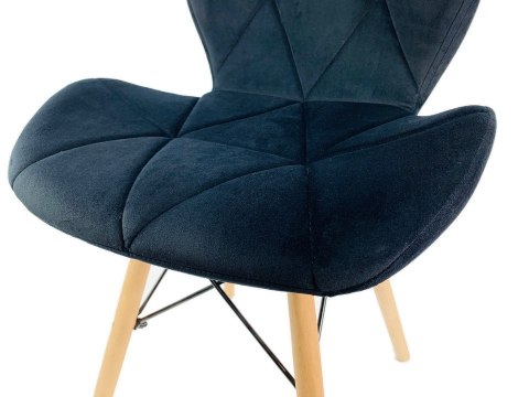 Krzesło tapicerowane VASTO BLACK VELVET Krzesło tapicerowane VASTO BLACK VELVET