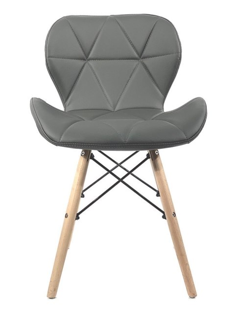 Krzesło tapicerowane VASTO DARK GREY PU Krzesło tapicerowane VASTO DARK GREY PU