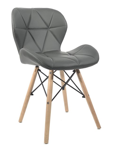 Krzesło tapicerowane VASTO DARK GREY PU Krzesło tapicerowane VASTO DARK GREY PU