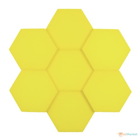 Panel ścienny 3d dekoracyjny piankowy WallMarket Heksagon cytrynowy grubość 4,5 cm Panel ścienny 3d dekoracyjny piankowy WallMarket Heksagon cytrynowy grubość 4,5 cm