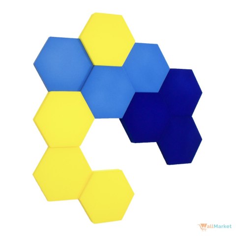 Panel ścienny 3d dekoracyjny piankowy WallMarket Heksagon cytrynowy grubość 4,5 cm Panel ścienny 3d dekoracyjny piankowy WallMarket Heksagon cytrynowy grubość 4,5 cm
