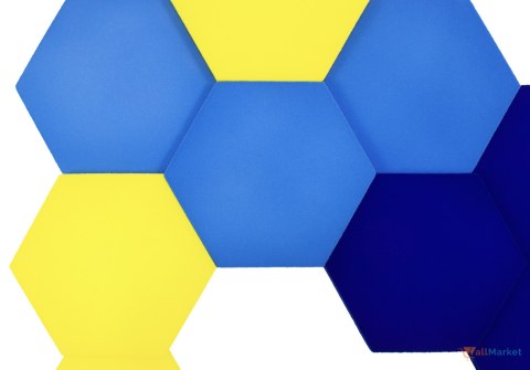 Panel ścienny 3d dekoracyjny piankowy WallMarket Heksagon cytrynowy grubość 4,5 cm Panel ścienny 3d dekoracyjny piankowy WallMarket Heksagon cytrynowy grubość 4,5 cm