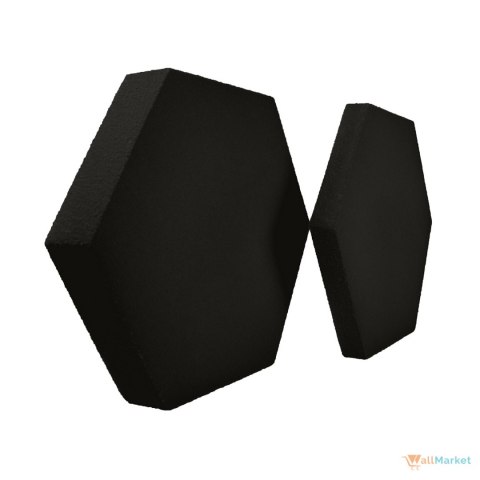 Panel ścienny 3d dekoracyjny piankowy WallMarket Heksagon czarny grubość 3,5 cm Panel ścienny 3d dekoracyjny piankowy WallMarket Heksagon czarny grubość 3,5 cm