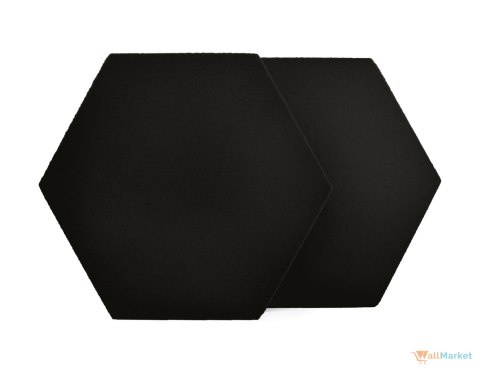Panel ścienny 3d dekoracyjny piankowy WallMarket Heksagon czarny grubość 4,5 cm Panel ścienny 3d dekoracyjny piankowy WallMarket Heksagon czarny grubość 4,5 cm