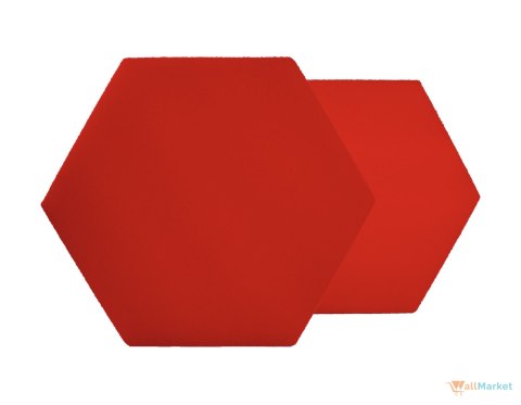 Panel ścienny 3d dekoracyjny piankowy WallMarket Heksagon intensywna czerwień grubość 2,5 cm Panel ścienny 3d dekoracyjny piankowy WallMarket Heksagon intensywna czerwień grubość 2,5 cm