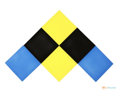 Panel ścienny 3d dekoracyjny piankowy WallMarket Kwadrat cytrynowy grubość 4,5 cm Panel ścienny 3d dekoracyjny piankowy WallMarket Kwadrat cytrynowy grubość 4,5 cm