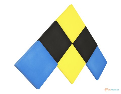 Panel ścienny 3d dekoracyjny piankowy WallMarket Kwadrat cytrynowy grubość 4,5 cm Panel ścienny 3d dekoracyjny piankowy WallMarket Kwadrat cytrynowy grubość 4,5 cm