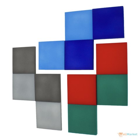 Panel ścienny 3d dekoracyjny piankowy WallMarket Kwadrat intensywna czerwień grubość 4,5 cm Panel ścienny 3d dekoracyjny piankowy WallMarket Kwadrat intensywna czerwień grubość 4,5 cm