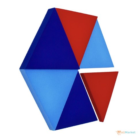 Panel ścienny 3d dekoracyjny piankowy WallMarket Trójkąt lazurowy grubość 2,5 cm Panel ścienny 3d dekoracyjny piankowy WallMarket Trójkąt lazurowy grubość 2,5 cm