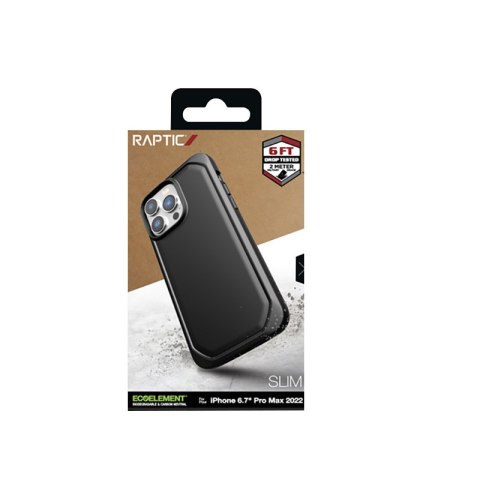 X-Doria Raptic Slim - Biodegradowalne etui iPhone 14 Pro Max (Black) X-Doria Raptic Slim - Biodegradowalne etui iPhone 14 Pro Max (Black)