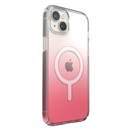 Speck Presidio Perfect-Clear + Ombre + MagSafe - Etui iPhone 14 Plus z powłoką MICROBAN (Clear / Vintage Rose Fade)