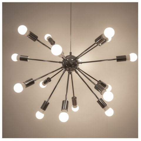 SOLAR 16 srebrna lampa typu pająk wysoki połysk chrom 72cm SOLAR 16 srebrna lampa typu pająk wysoki połysk chrom 72cm
