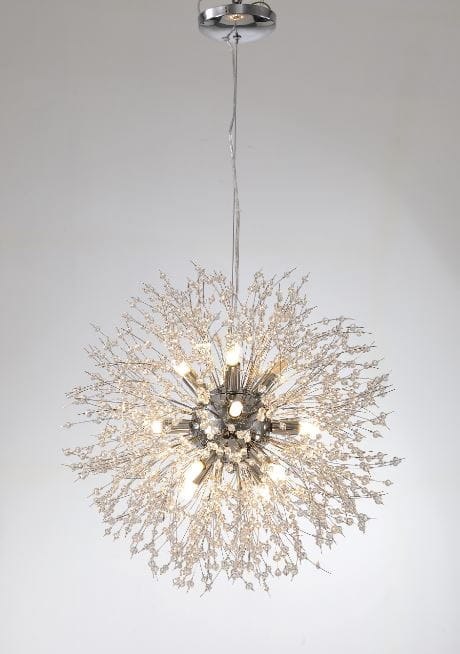 Silver Deluxe Lampa wisząca Żyrandol Glamour Silver 12 Vildevik Silver Deluxe Lampa wisząca Żyrandol Glamour Silver 12 Vildevik