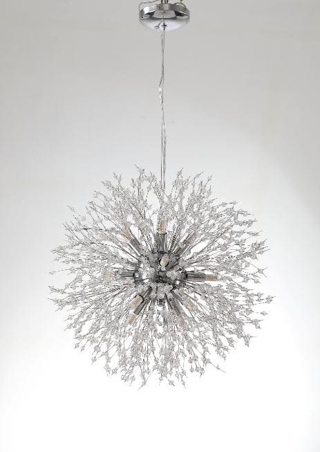 Silver Deluxe Lampa wisząca Żyrandol Glamour Silver 12 Vildevik Silver Deluxe Lampa wisząca Żyrandol Glamour Silver 12 Vildevik