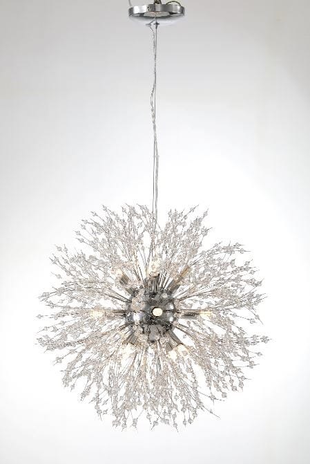 Silver Deluxe Lampa wisząca Żyrandol Glamour Silver 12 Vildevik Silver Deluxe Lampa wisząca Żyrandol Glamour Silver 12 Vildevik