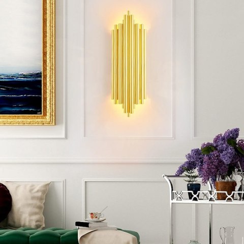Złoty Kinkiet ART Deco Munspel Gold Harmony50cm Złoty Kinkiet ART Deco Munspel Gold Harmony50cm