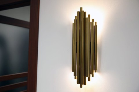 Złoty Kinkiet ART Deco Munspel Gold Harmony50cm Złoty Kinkiet ART Deco Munspel Gold Harmony50cm