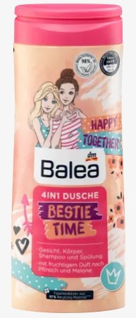 Balea 4w1 Bestie Time Żel pod Prysznic dla Dzieci 300 ml