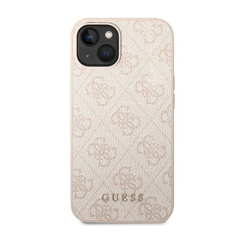 Guess 4G Metal Gold Logo - Etui iPhone 14 (różowy) Guess 4G Metal Gold Logo - Etui iPhone 14 (różowy)