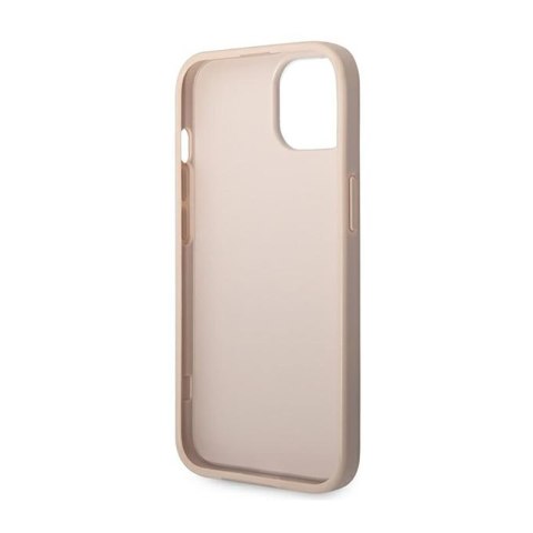 Guess 4G Metal Gold Logo - Etui iPhone 14 (różowy) Guess 4G Metal Gold Logo - Etui iPhone 14 (różowy)
