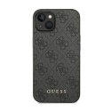 Guess 4G Metal Gold Logo - Etui iPhone 14 (szary)