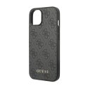 Guess 4G Metal Gold Logo - Etui iPhone 14 (szary)