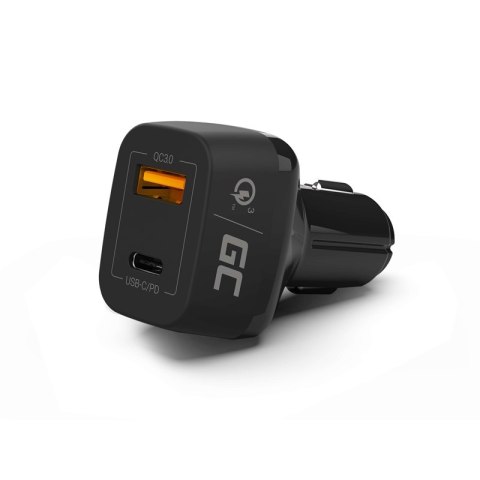 Green Cell - Ładowarka samochodowa USB-C Power Delivery + USB Quick Charge 3.0 Green Cell - Ładowarka samochodowa USB-C Power Delivery + USB Quick Charge 3.0
