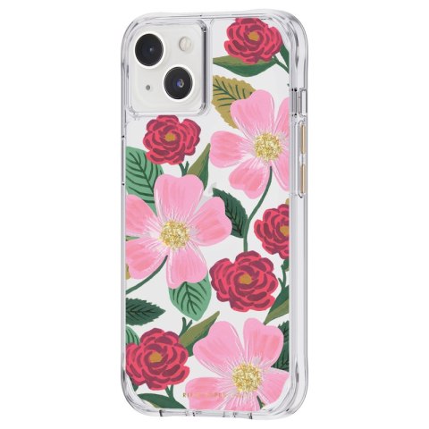 Rifle Paper Clear - Etui iPhone 14 zdobione złotem (Rose Garden) Rifle Paper Clear - Etui iPhone 14 zdobione złotem (Rose Garden)