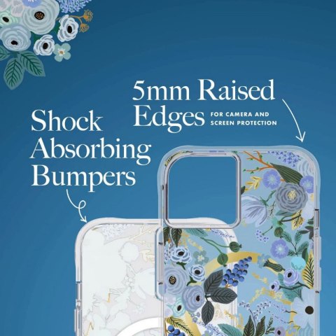 Rifle Paper Clear MagSafe - Etui iPhone 14 (Garden Party Blue) Rifle Paper Clear MagSafe - Etui iPhone 14 (Garden Party Blue)