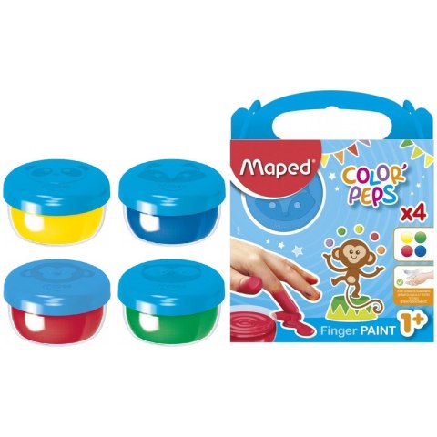 Farby do malowania palcami Maped Color&#039;Peps Early Age 4 kolory