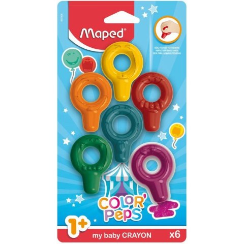 Kredki Maped Color'Peps Baby Early Age 6 kolorów Kredki Maped Color'Peps Baby Early Age 6 kolorów